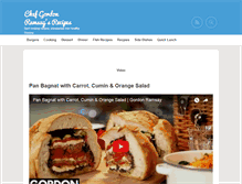 Tablet Screenshot of chefgordonramsayrecipe.com